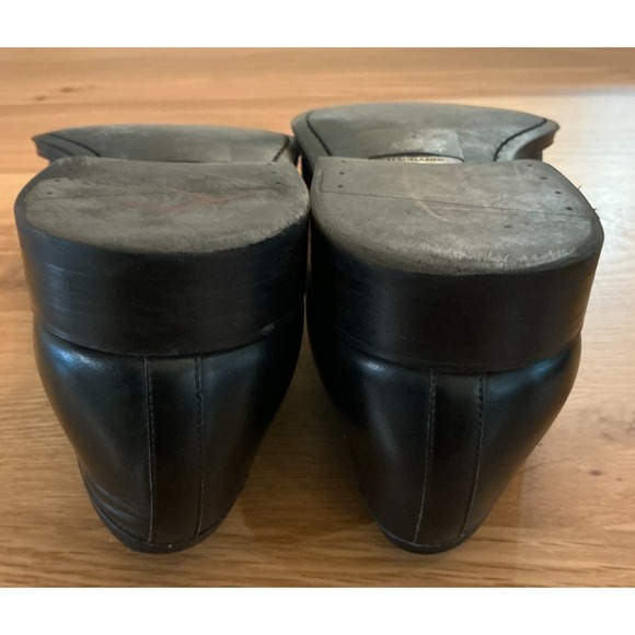 Magnanni Black Leather Monk Strap Slip On Shoes Silver Buckle Portugal Mens 10.5 - Picture 12 of 13